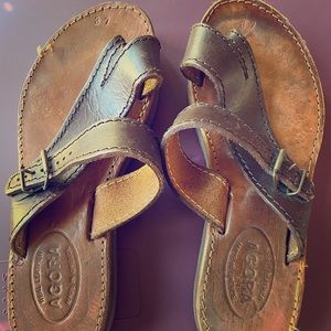 Leather sandals from Greece
